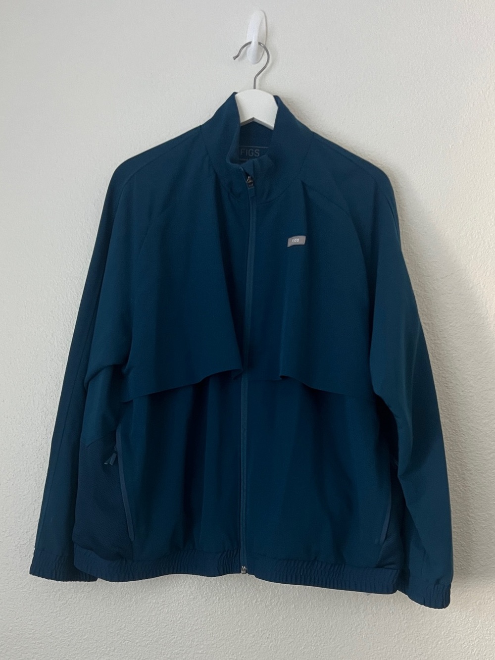 FIGS Technical Collection Women XXL Sydney Scrub Jacket Deep Teal Blue Full Zip